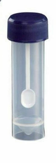Frasco recolector 30ml PP con espatula x 400u. DELTALAB
