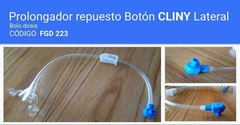 Prolongador para Botòn Gastrico con conector lateral CREATE MEDIC