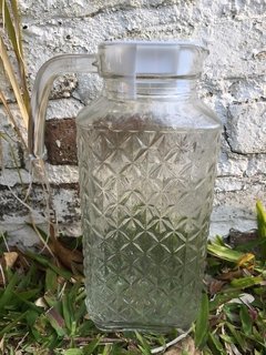 Jarra de vidrio rombs