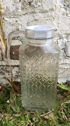 Jarra de vidrio rombs