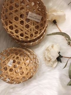 Canasta redonda calada baja - comprar online