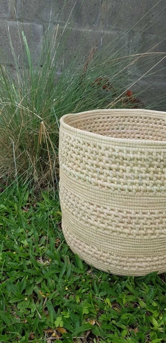 Canasto palma 30x30 trenzado - Chez Deco