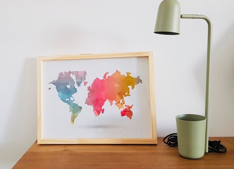 Mapa mundi colors