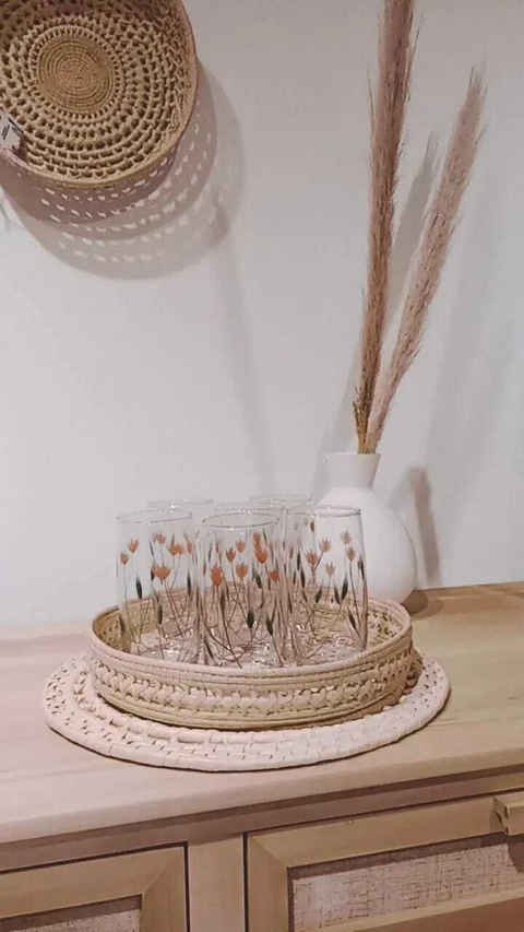 Set x 6 vasos flowers - comprar online