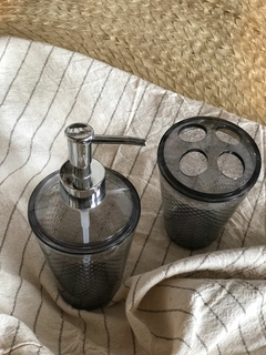 Dispenser de jabón liquido acrílico con puntitos