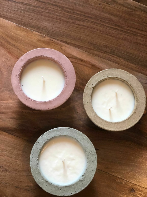 Velas cemento Colors