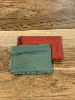 Servilleta de tela de gasa con flecos - Chez Deco
