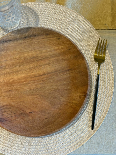 INDIVIDUAL REDONDO BEIGE