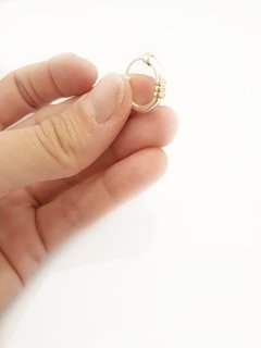 Aros Argolla (1,5 cm) gruesos. Plata y Oro en internet