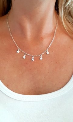 Collar Estrellitas Plata