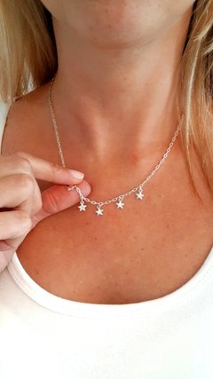 Collar Estrellitas Plata - comprar online
