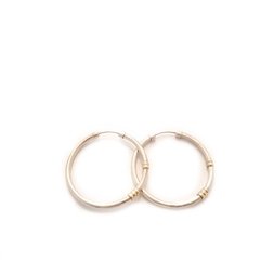 Aros Argolla (3,5 cm) gruesos. Plata y Oro - comprar online