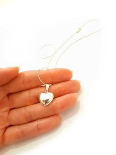Cadena con Corazón inflado Plata en internet