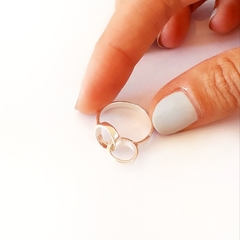 Anillo Círculos Entrelazados Plata