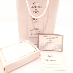 Aros Margarita esmaltados. Plata 925 - tienda online