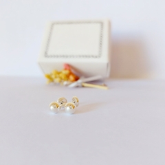 Aros Abridores Bolita 5 mm. Plata 925 - Joyas MG Plata y Oro