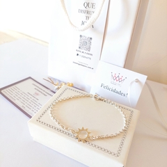 Pulsera Sol. Plata 925 - Joyas MG Plata y Oro