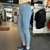 CALZA LARGA CELESTE FIBRA HUMANA (Mujer) - comprar online