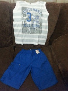 conjunto infantil de bermuda masculino Turma da Malha tamanho 3