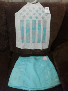 conjunto Infantil de saia Turma da Malha