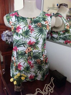 blusa estampada regata