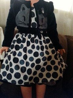 Vestido Infatil Baby com bolero- Turma da malha 2
