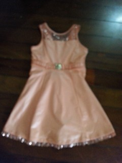 Vestido de festa Infantil Turma da Malha , tamanho 10 , coral