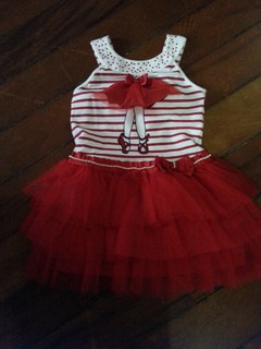 Vestido de festa Infantil Turma da Malha , Tamanho 4, vermelho - comprar online
