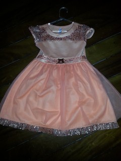Vestido de festa Infantil Turma da Malha , Tamanho 4, coral