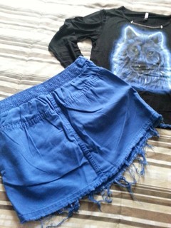 conjunto infantil de shorts Turma da Malha, azul royal tamanho 16 - loja online
