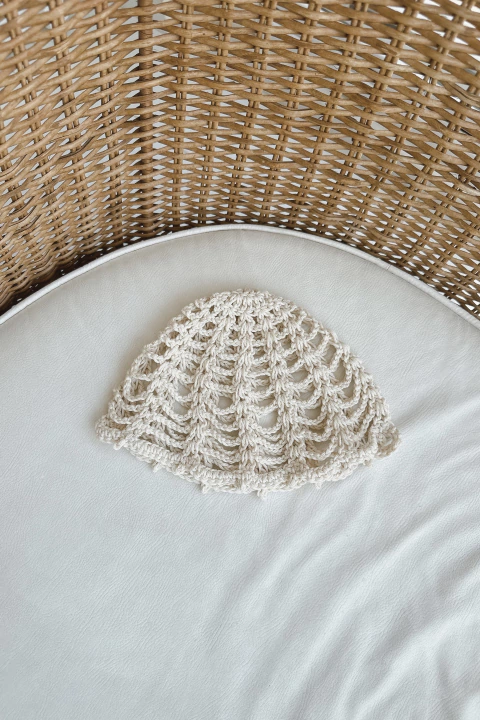 casquete de hilo crudo