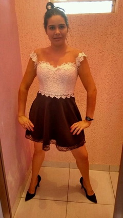 vestido guipir dourado na internet