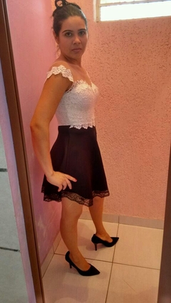 vestido guipir dourado - comprar online