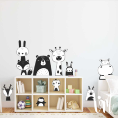 Animales Nórdicos Blanco y negro - comprar online