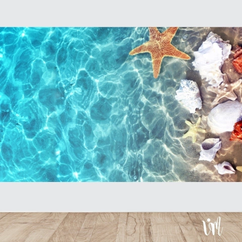MAR Y CARACOLES - Mural para Interior