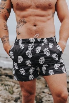 Short de Baño Stones Black - comprar online