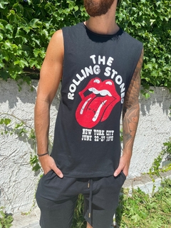 Musculosa The Rolling Stones Black - comprar online