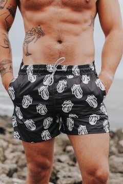 Short de Baño Stones Black - comprar online