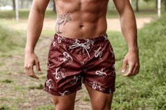 Short de Baño Skull Snake Bordo en internet