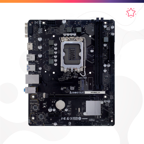 MB BIOSTAR S1700 H610MHC 2.0 DDR4 BOX M-ATX