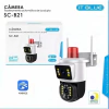 Imagen de Camara De Seguridad Doble Con Alarma y Sirena Icsee