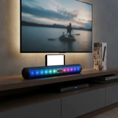 Parlante inalambrico barra de sonido RGB bluetooth BD-68 - tienda online