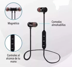 AURICULARES DEPORTIVOS BLUETOOTH CON IMAN - comprar online