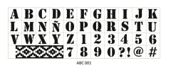 Sellos decorativos Modelo ABC 002 Mediano