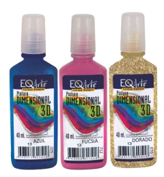 Dimensional Color 3D Eq Craft Metalizado x 40cc - comprar online