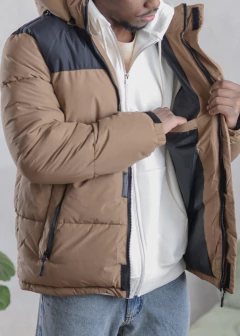 Campera Combinada Beige en internet