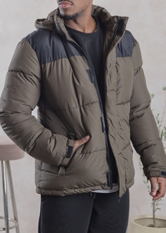 Campera Combinada Verde - comprar online