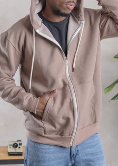 Campera Oversize Frisa Camel - comprar online