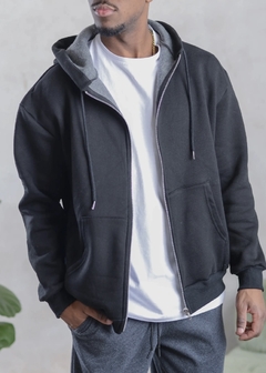 Campera Oversize Frisa Black - comprar online