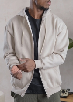 Campera Oversize Frisa Beige en internet
